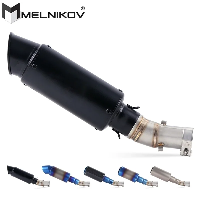 ER 6N 6F надеваемый выхлоп для Kawasaki ER6N ER6F NINJA650R 2009-2016 мотоциклетный глушитель