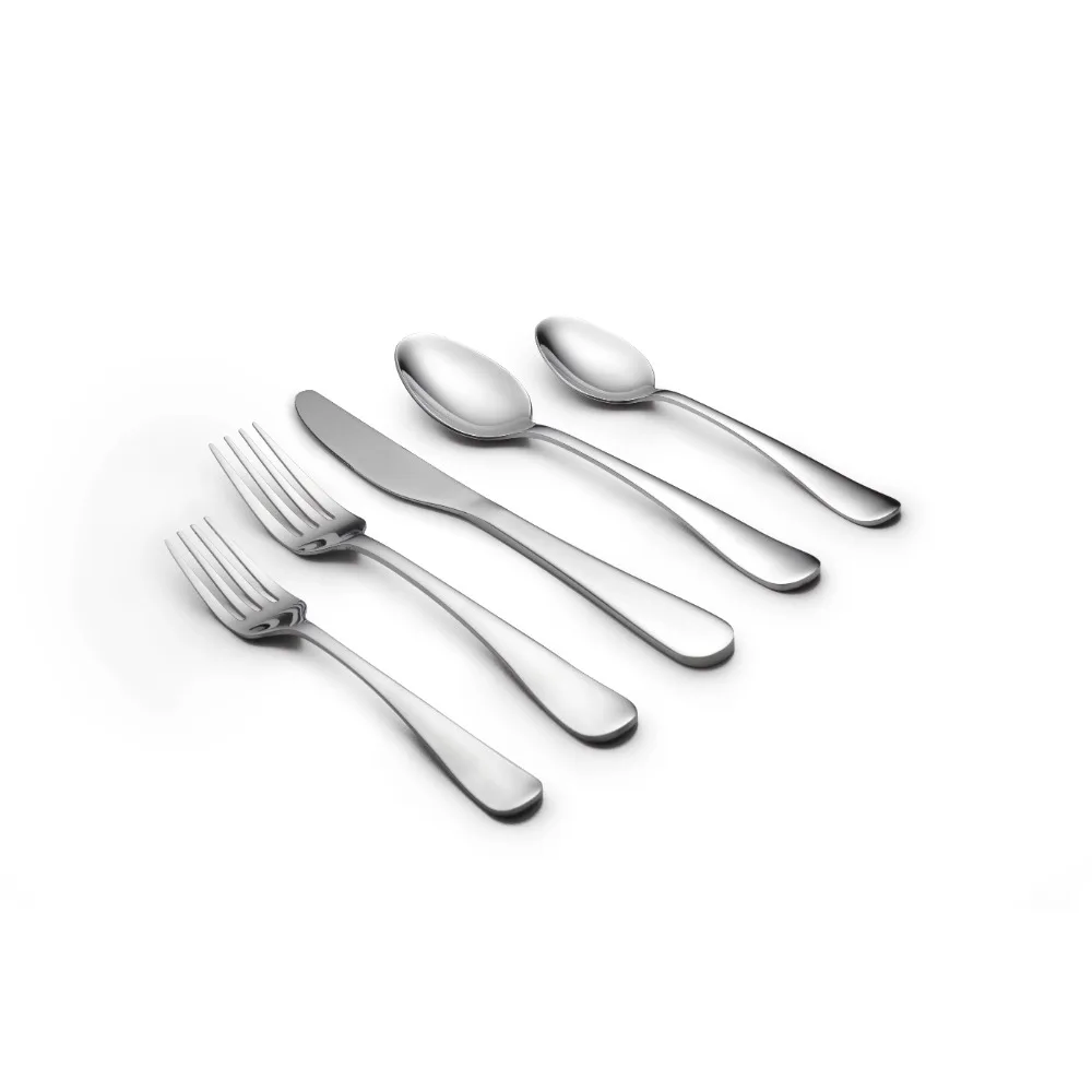 Pepino Mirror 45-Piece Flatware Set, Service For 8 Free Ship