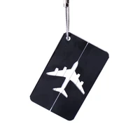 aluminum alloy spot luggage tag wholesale metal aircraft hollow luggage tag