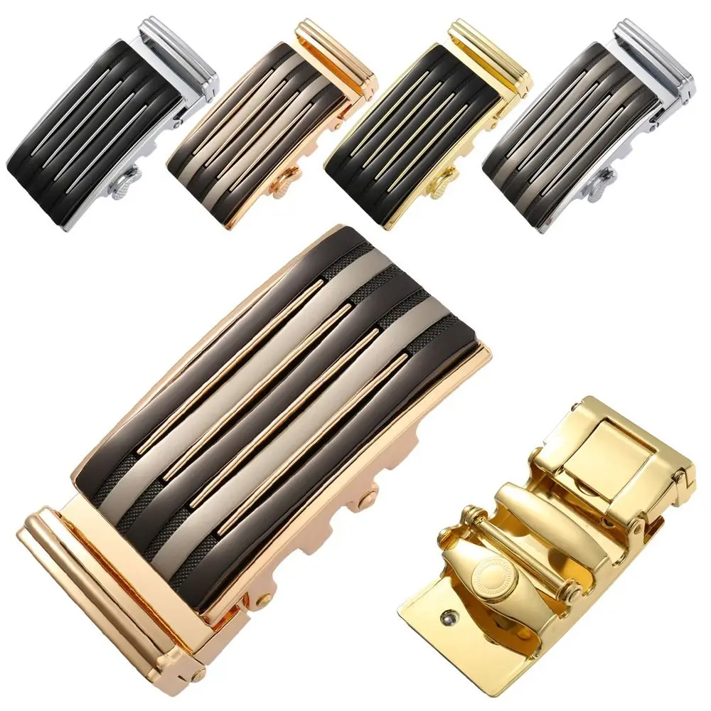 

Zinc Alloy Holeless Craft DIY Casual Belt Automatic Buckles 36mm Buckle Classic Waistband Head End Bar