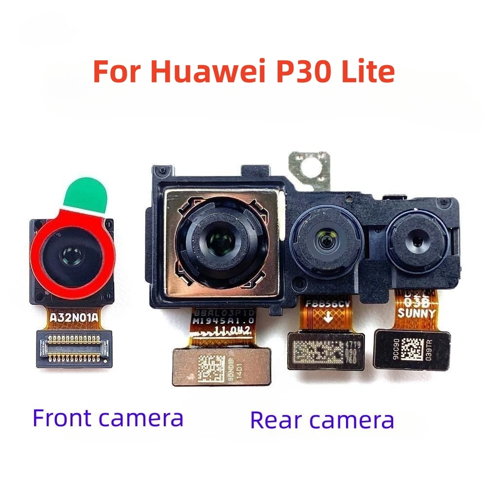 

Original Front Rear Back Camera For Huawei P30 Lite P30Lite 24MP 32MP 48MP Main Facing Camera Module Flex Replacement Spare