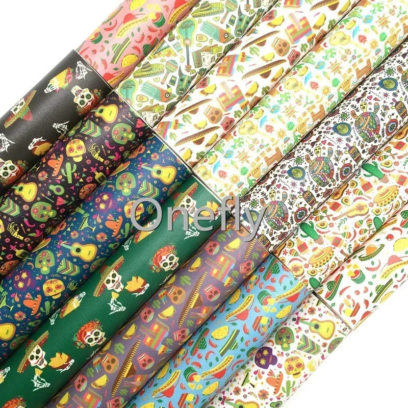 Синтетическая кожа Onefly Мексики Sytles простыни из искусственной кожи на День