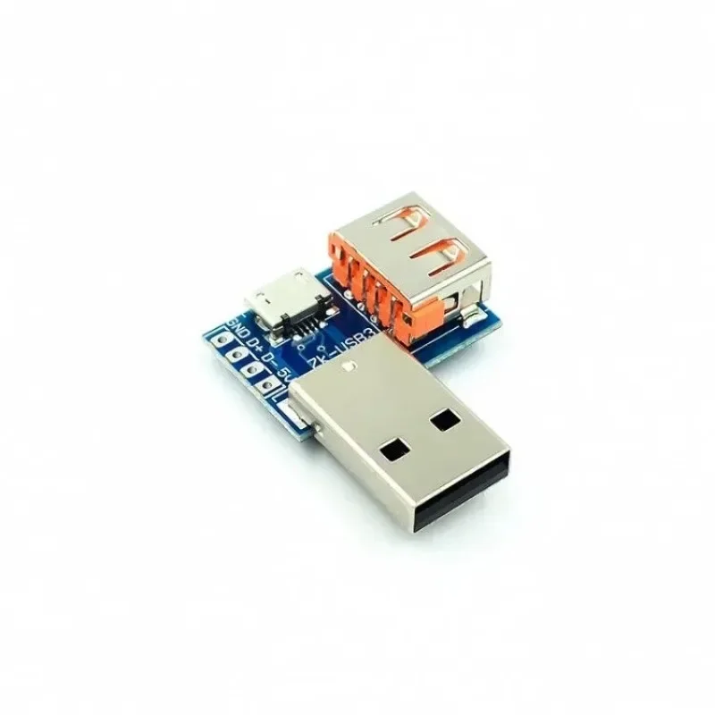 5 шт. Micro Mini USB A Male 2 0 3 Female B разъем интерфейса на 54 мм DIP PCB преобразователь адаптер