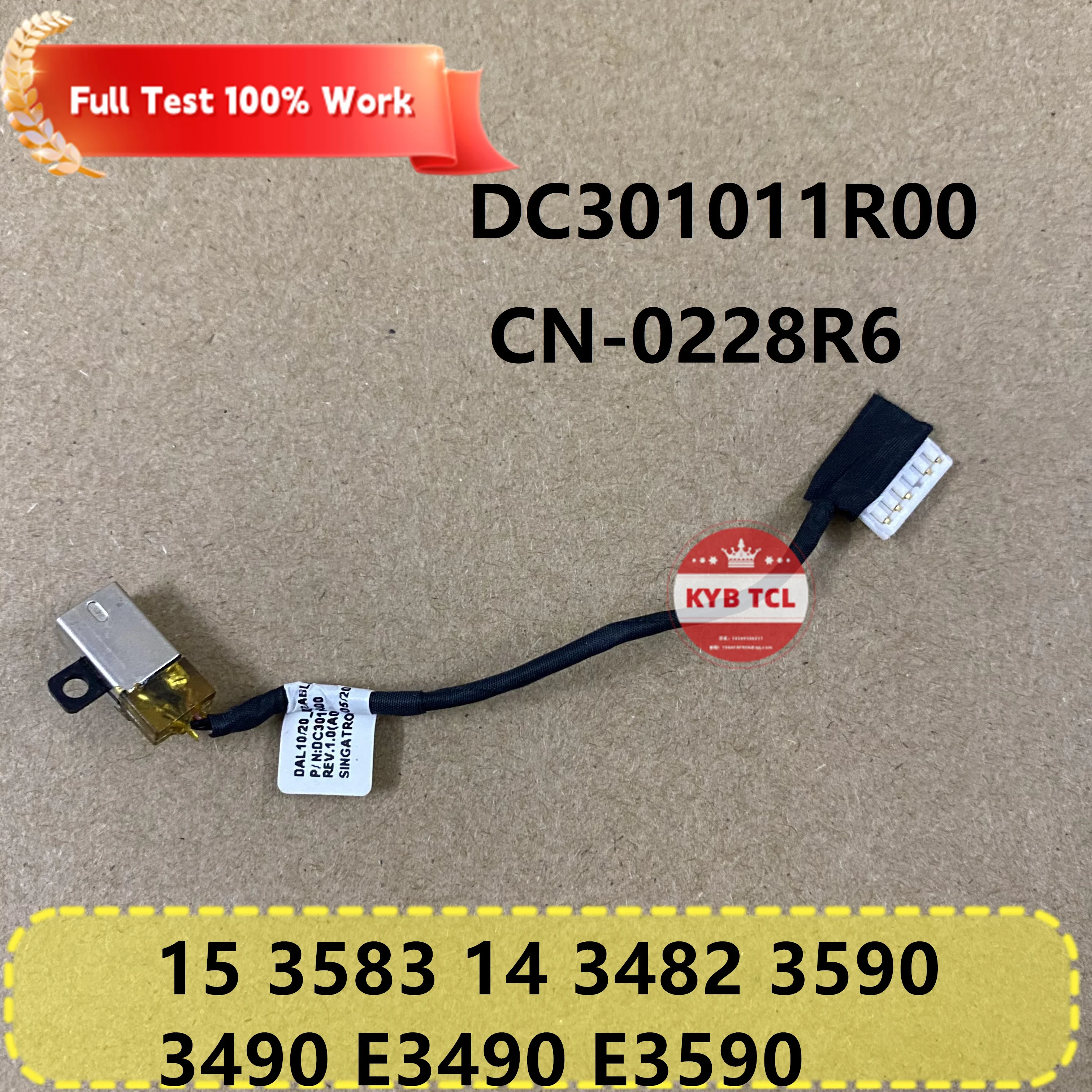 DC301011R00 CN-0228R6 0228R6 228R6 ноутбук DC в Power Jack Cable Dell Inspiron 15 3593 3482 3583 3585 широта 3590 3490 E3490 E3590