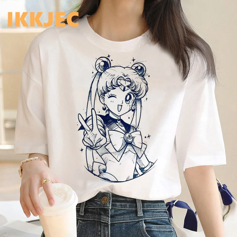 

Japanese Anime Cat tshirt t-shirt female streetwear casual aesthetic 2022 tumblr tshirt t-shirt harajuku