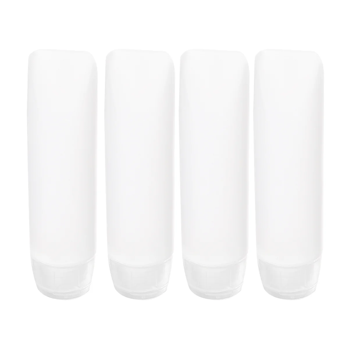 

4PCS Travel Squeeze Tube Makeup Toiletry Refillable Containers For Shampoo Conditioner Lotion Toiletries 30ML Bottle