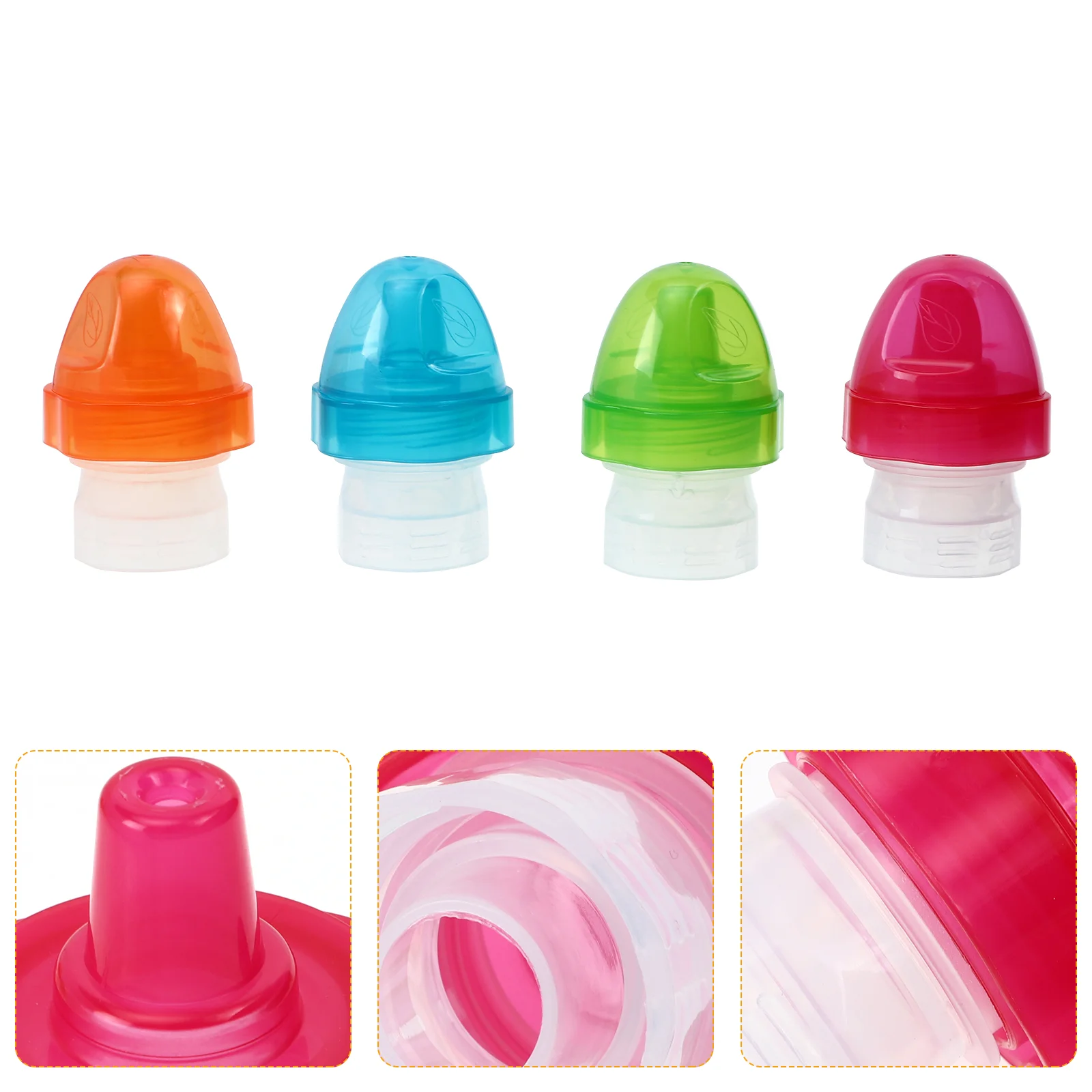 

Bottle Cap Strawlidsoda Baby Wide Water Insulated Caps Cover Off Kidssippy Drinking Mouth