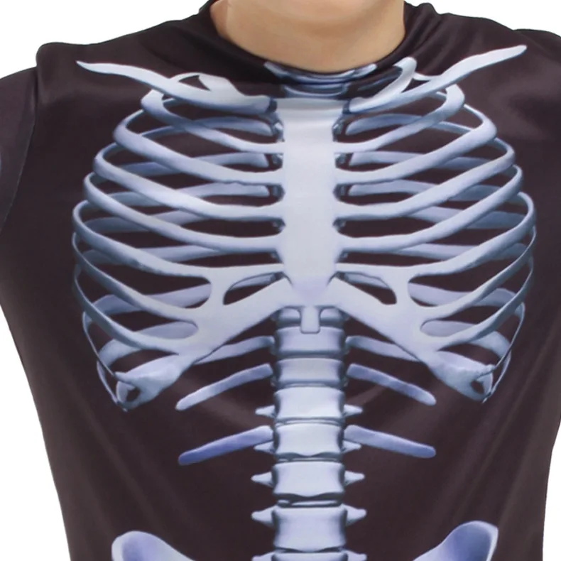 Карнавальный костюм для вечеринки страшный демон дьявол череп скелет комбинезон