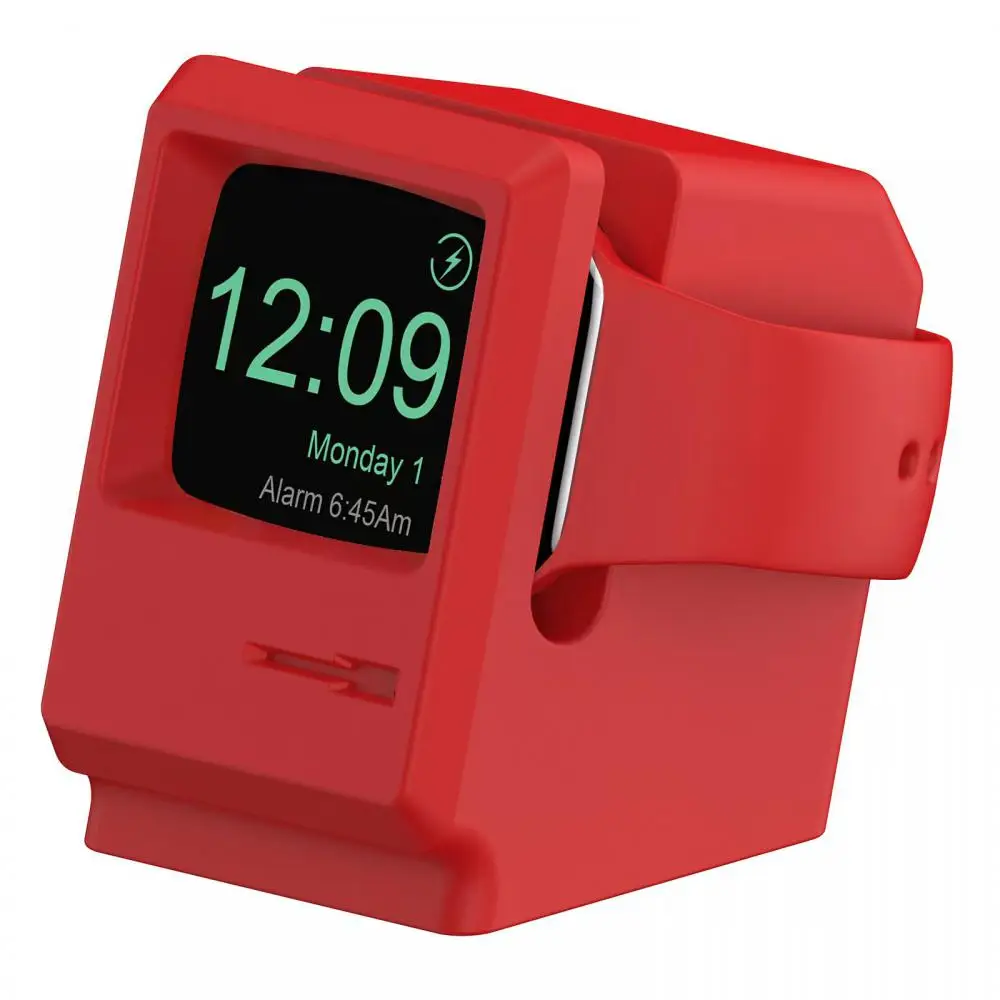

Watch Bracket Silicone For Apple Watch 7 6 5 4 Iwatch 3 2 1 Watch Charging Base Vintage Style Multicolor Charger Bracket