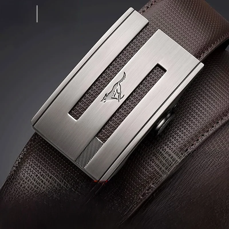 Кожаный ремень Septwolves мужской кожаный с автоматической пряжкой новинка 2024 для