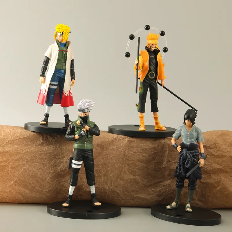 Фигурки героев аниме Bandai оригинальные Ichiban Kuji Naruto Shippuden Uchiha Sasuke Hatake Kakashi Namikaze Minato