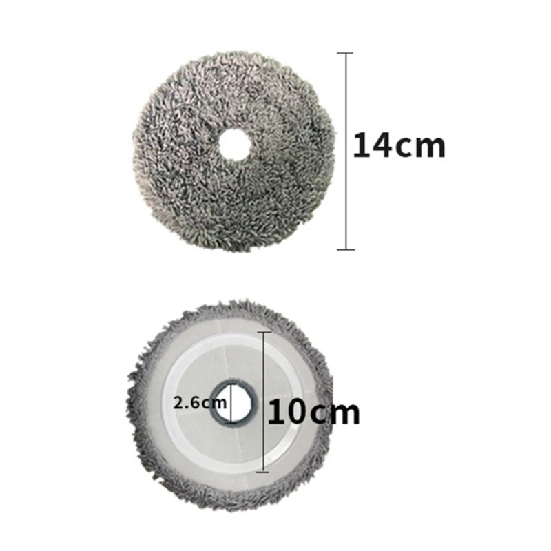 18 шт. боковая щетка Hepa-фильтр ткань для швабры черно-белый и серый пластик +