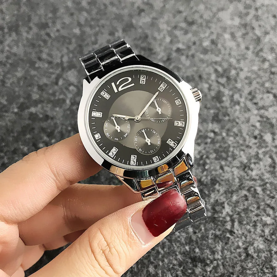 Brand Wrist Watches Women Girl Ladies Style Quartz Casual Steel Metal Band Clock fo03