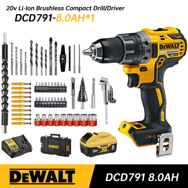 

DEWALT DCD791 Cordless Compact Drill 18V/20V Lithium Battery Brushless Power Tools Variable Speed Electric Screwdriver DCD791M1