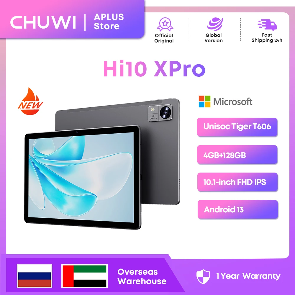 Планшет CHUWI Hi10X Pro на Android 13 Unisoc T606 4 + 128 ГБ 10 1 дюйма 7000x80 2 мАч