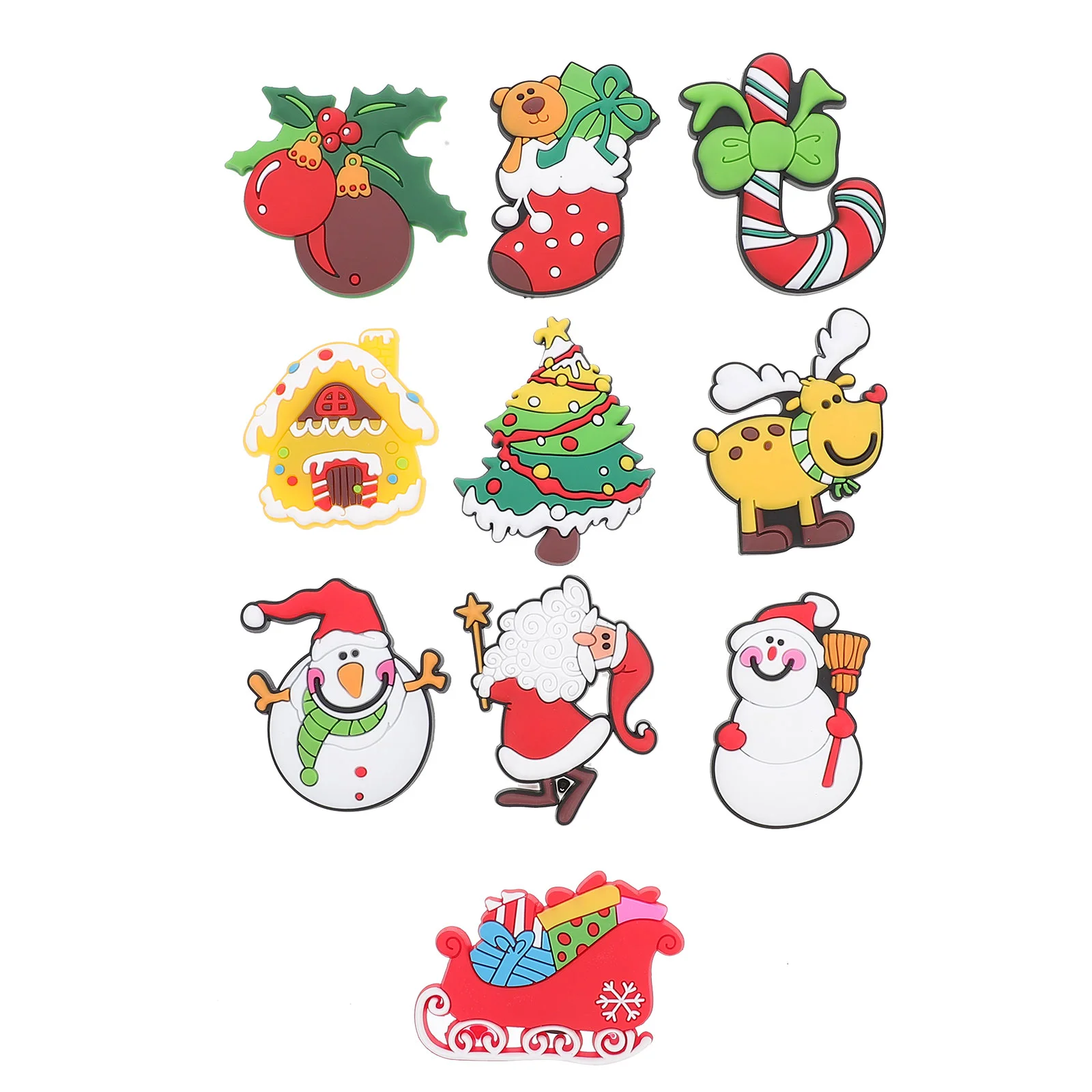 

Christmas Magnetic Refrigerator Decorations Fridgemagnet Stickers Decormagnets Santa