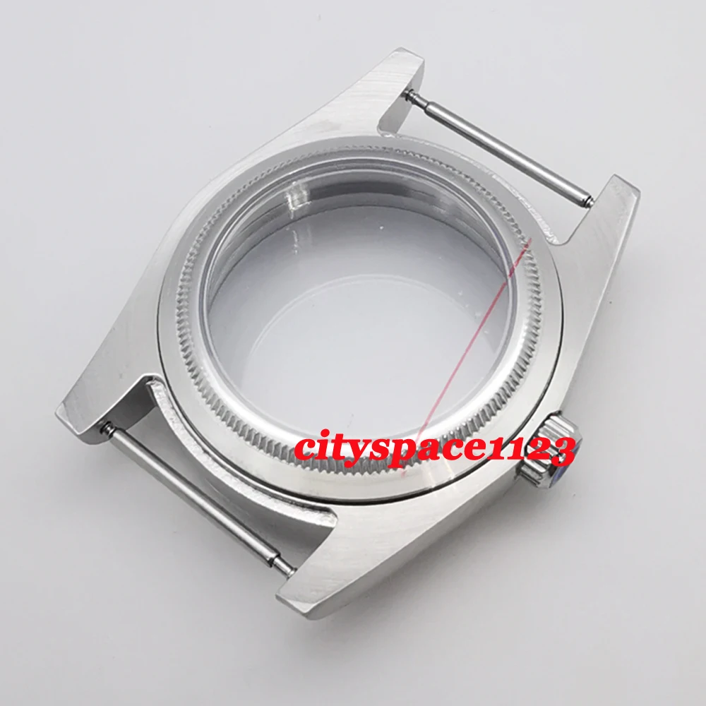 36mm/39mm Brushed Watch Case Sapphire Glass Stainless Steel Fit NH35,NH36,ETA 2824,PT5000,Miyota 8215 DG2813 Movement