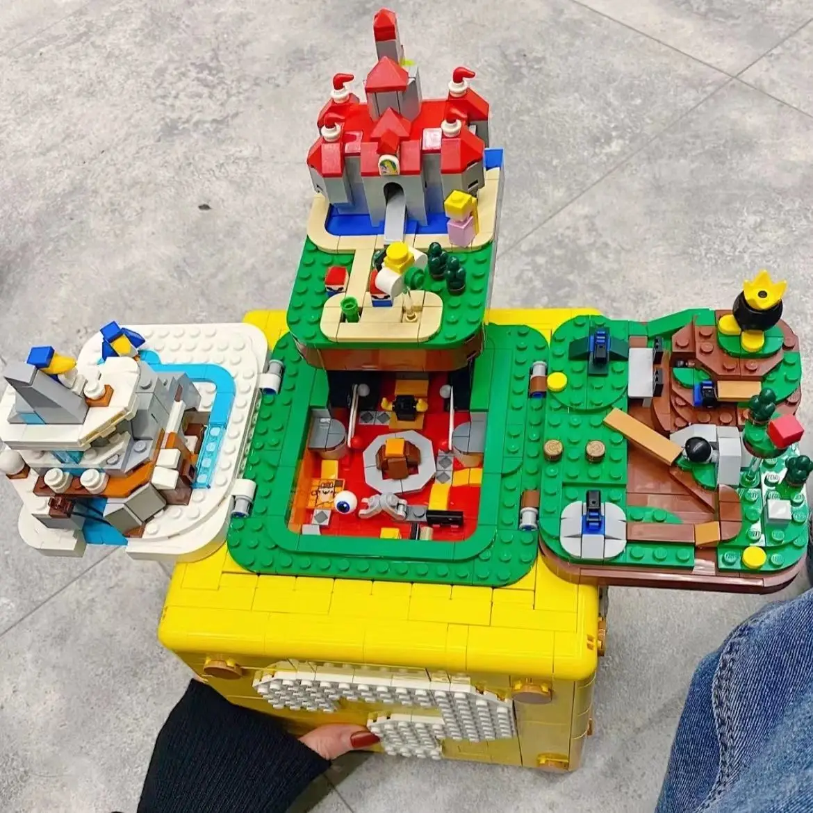 

In Stock Super Marioed House Model Building Blocks Bricks Tv Game Kids Toys For Children Gifts MOC 71395 71377 71369 71360