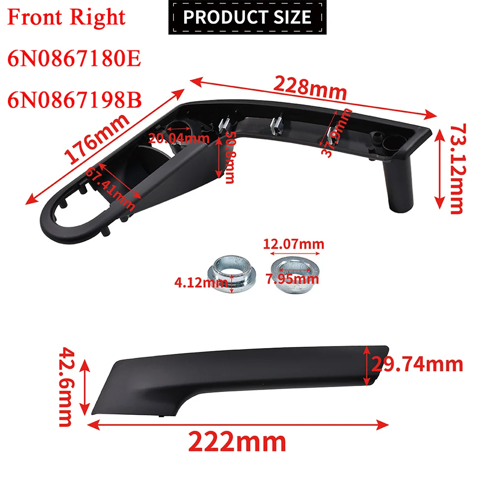 

Ручка внутренней двери автомобиля с фиксирующей крышкой, передняя левая и правая для VW POLO 6N 6N2 6N 0867179 E 6N 0867180 E 6N 0867197 Б 6Н 0867198 Б