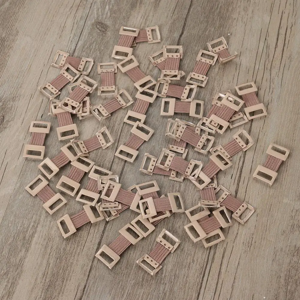 

10pc/bag Replacement Elastic Bandage Wrap Stretch Metal Clips Fixation Clamps Hooks White Coffee Colors Hook Elastic For Ba X3h0