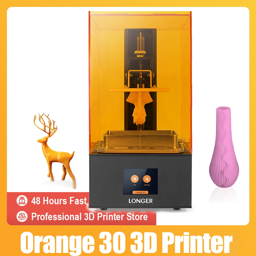 

3D-принтер Tidrop Orange 30 LCD SLA, 3D принтер, металлический корпус, матрица, светодиодный дизайн, быстрое охлаждение, полимерный принтер 3D Drucker