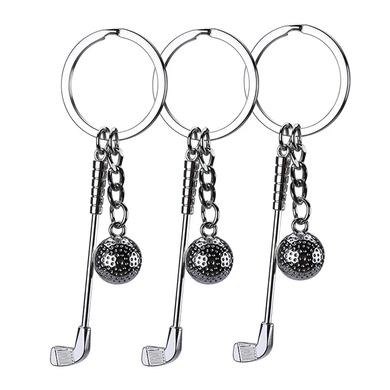 Keychain Sports Themed Keyring Souvenirs Pendants Toys For Players Athletes Teammates Alloy Golf Gift New