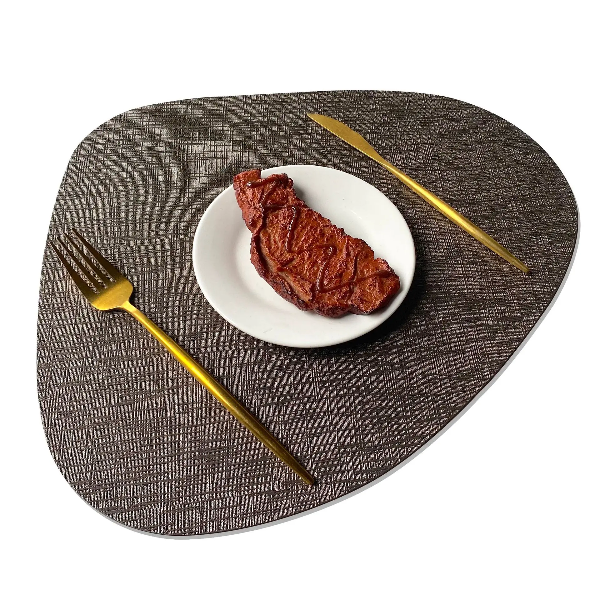 

Водонепроницаемые круглые коврики для стола с металлическим рисунком