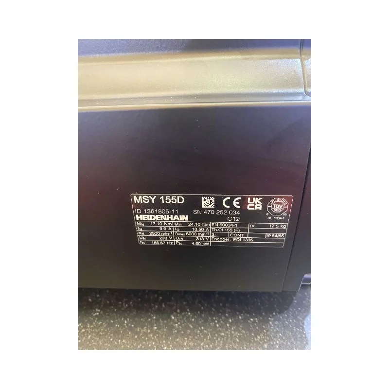 Фото Новый оригинальный серводвигатель Heidenhain AC MSY 155D ID 1361805-11 для ЧПУ №1