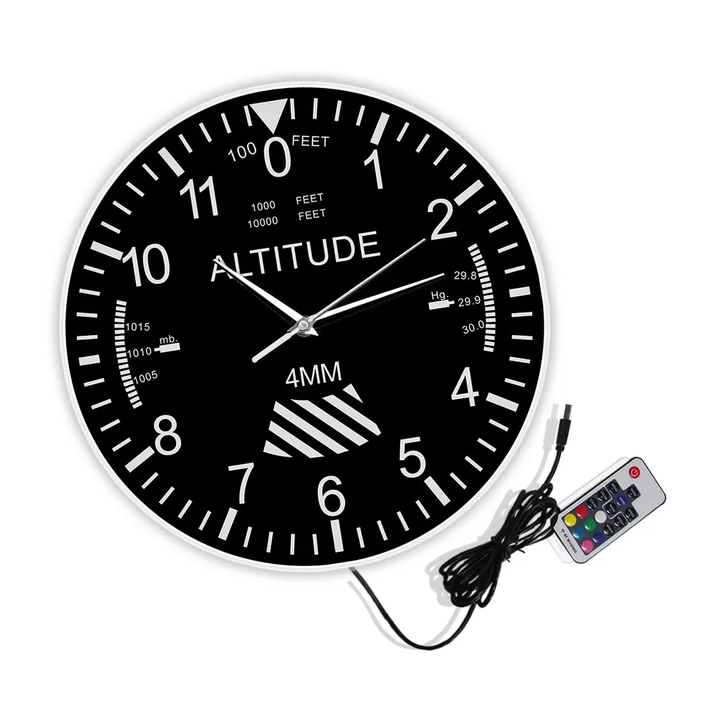 Настенные часы с высотомером классический аксессуар для украшения дома