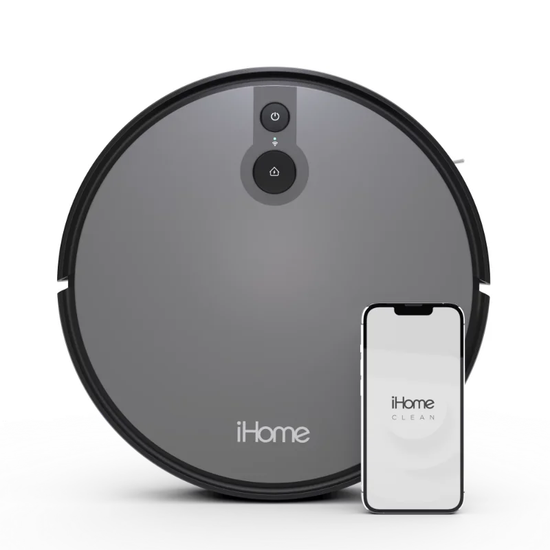 

iHome AutoVac Juno Robot Vacuum with Mapping Technology, 2000pa Strong Suction Power, 100 Minute Runtime, App Connectivity
