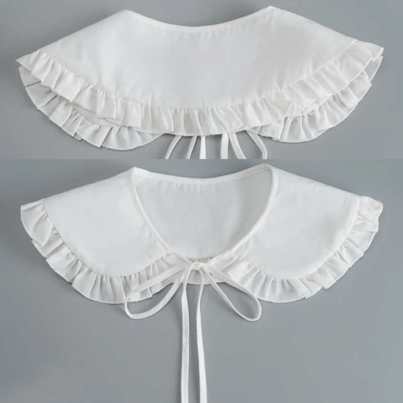 

Блузка с ложным воротником, облакообразный наплечный воротник для куклы, съемный воротник рубашки, блузка, топ, женские аксессуары для одежды