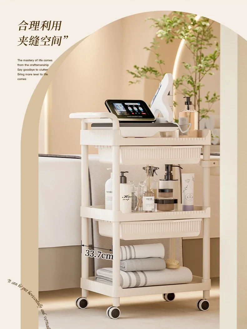 Вращающаяся тележка для инструментов салона парикмахерских косметических