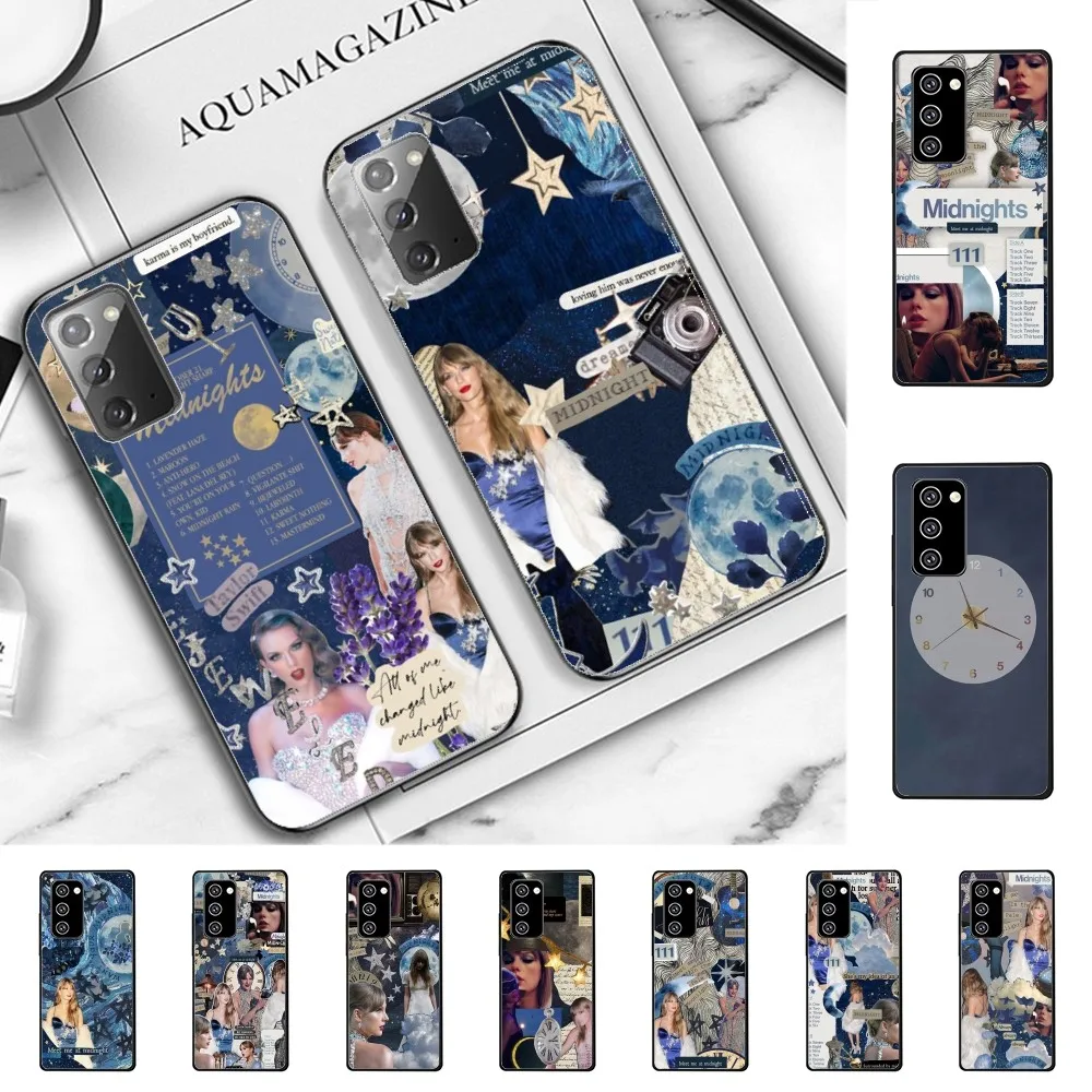 

T-Taylors-Swifts M-Midnights Phone Case For Samsung Note 8 9 10 20 pro plus lite M 10 11 20 30 21 31 51 A 21 22 42 02 03