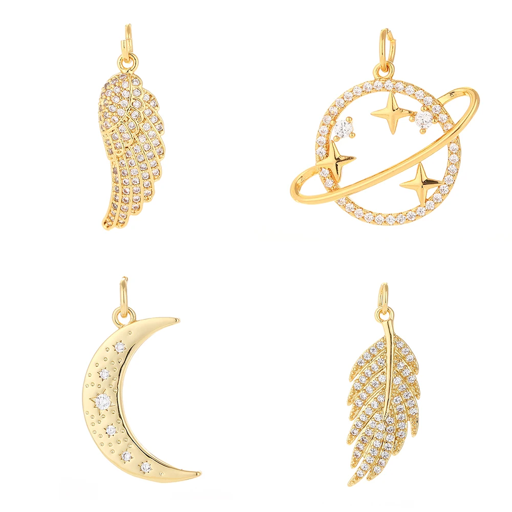 

Romantic Planet Moon Charms For Jewelry Making Women Pendant Necklace Earrings Diy Crafts Accessories Star moon Charms Designer