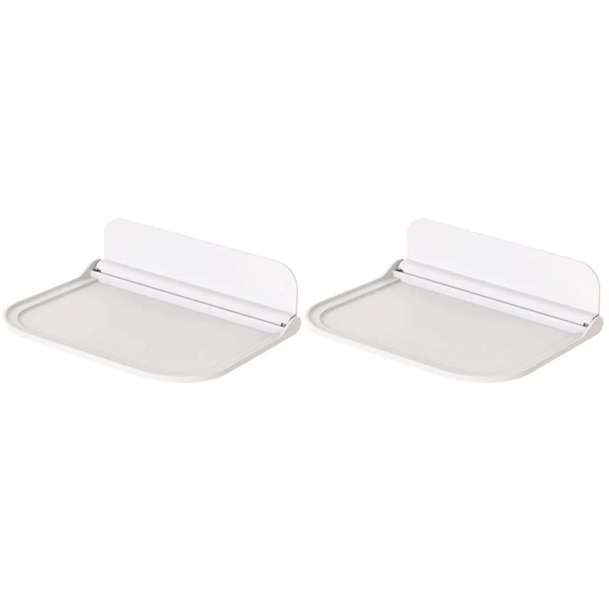 

2pcs Floating Wall Shelf Wall-mounted Rack Folding Storage Board Hanging Storage Shelf