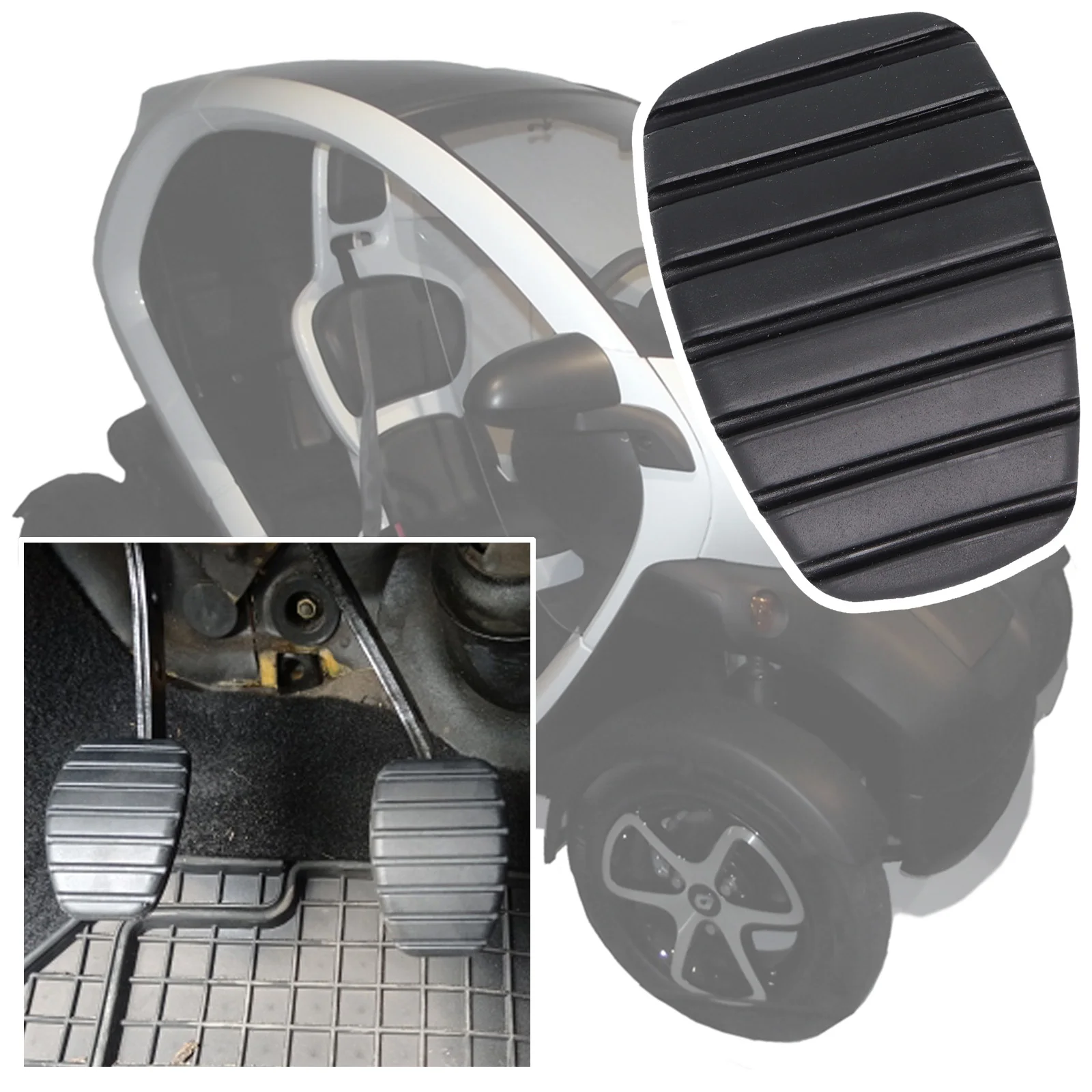 

Автомобильная резиновая накладка на педаль тормоза сцепления тормоза для Nissan New Mobility Concept Renault Twizy 2018 2017 2016 2015 2014 2013 2012