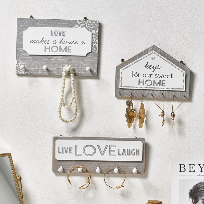

ins wind creative door entrance porch decorative hook hanging key holder entering the door wall storage wall wall coat hook