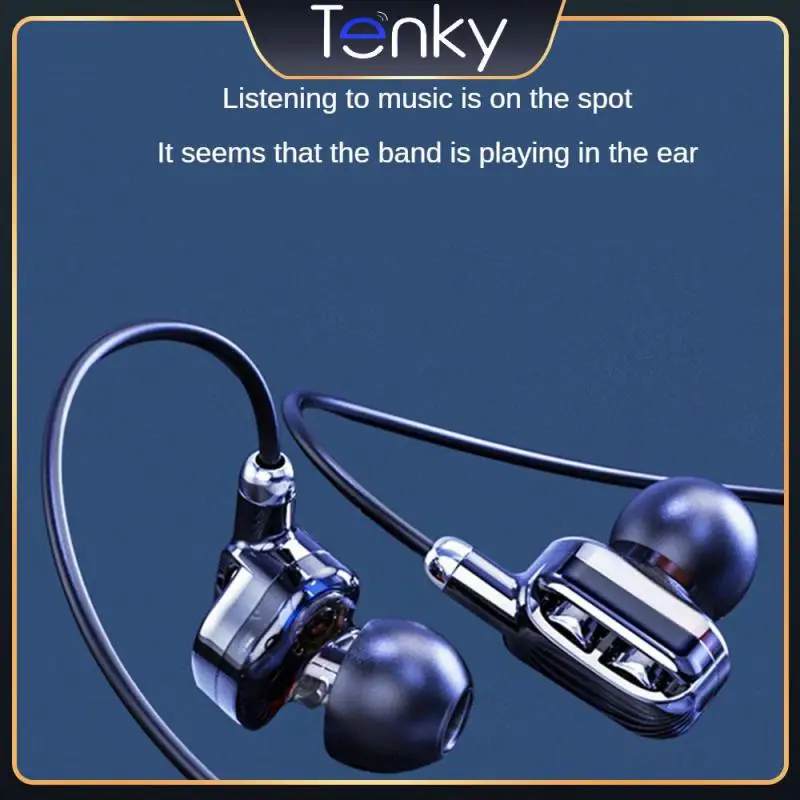 

Tpe Comfortable To Wear Subwoofer Headphones Durable Earphone Skin Friendly Wired Headset Soft Silicone Earphone Weight 15 G