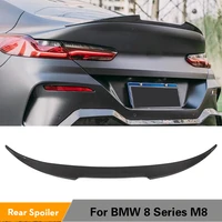 for bmw 8 series m8 spoiler 2018 2020 g15 g16 840i m sport four door carbon fiber rear roof lip spoiler accessories body kit