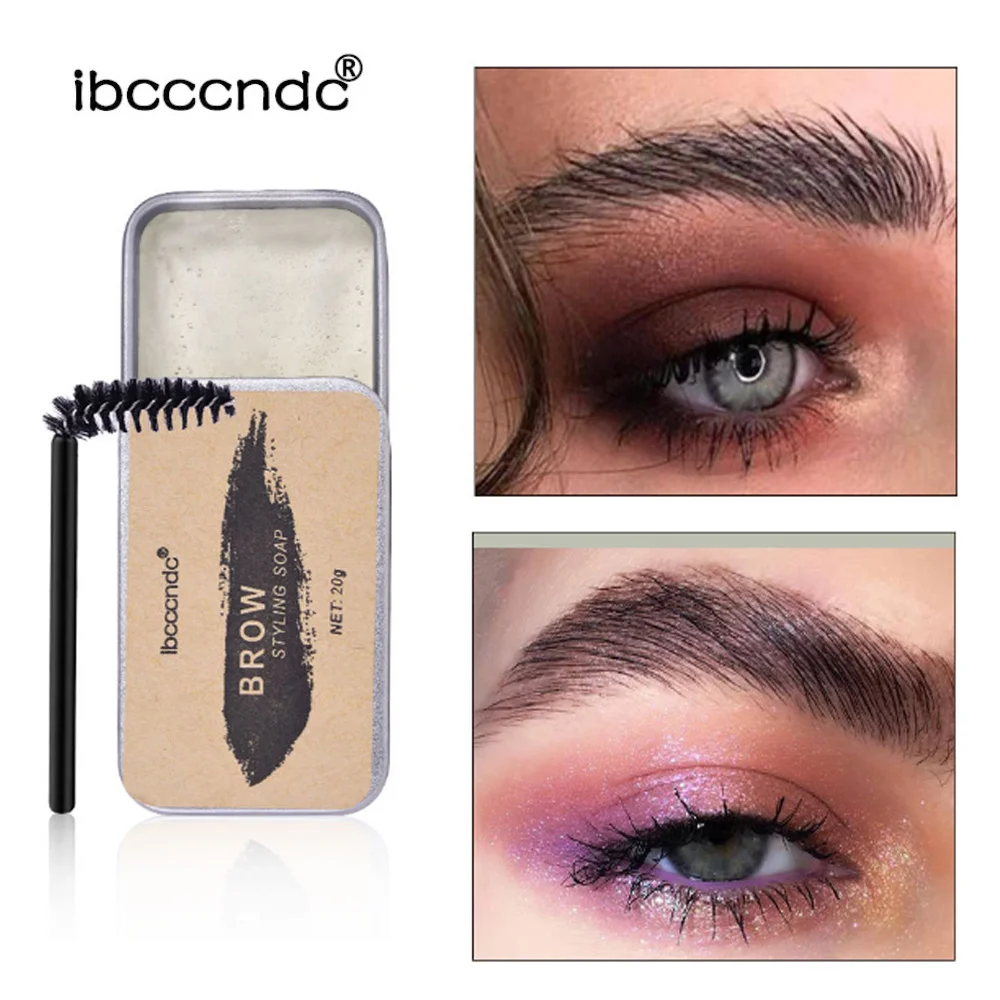 Ibcccndc Eyebrow Styling Soap Natural Wild Eyebrow Waterproof Long-Lasting Gel 3D Feathery Wild Brow Shaping Beauty Makeup Tools
