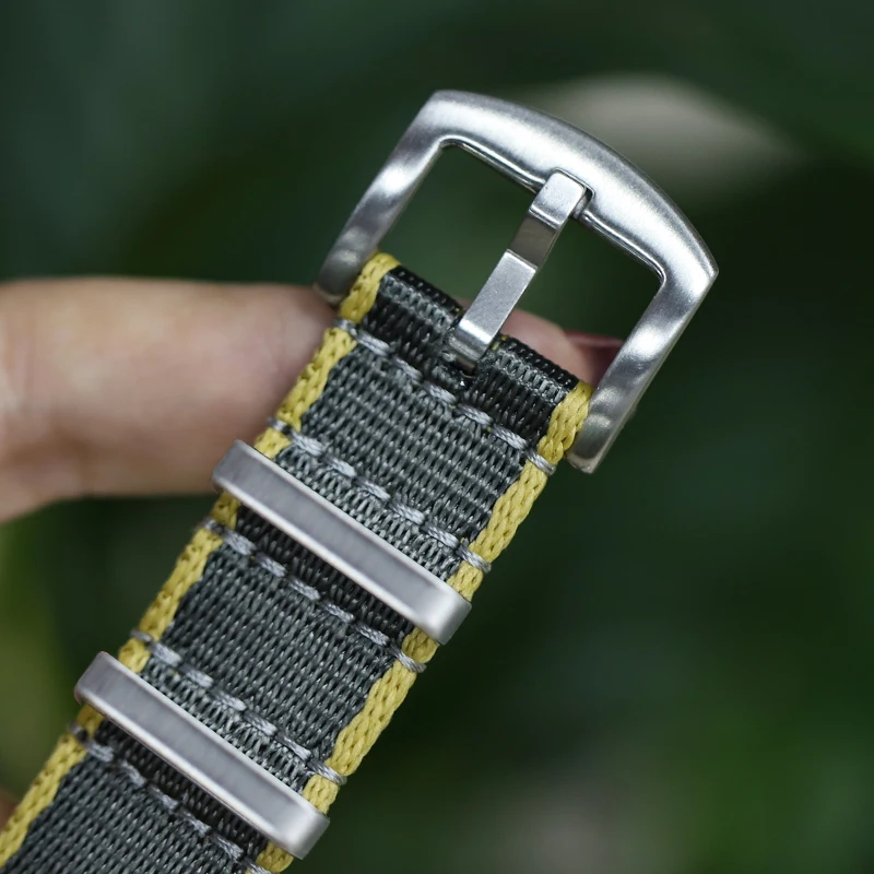 Premium Quality Nylon Nato Strap 20mm 22mm Seatbelt Watch Band Universal Type Sports For 007 James Bond Watchband Replacement