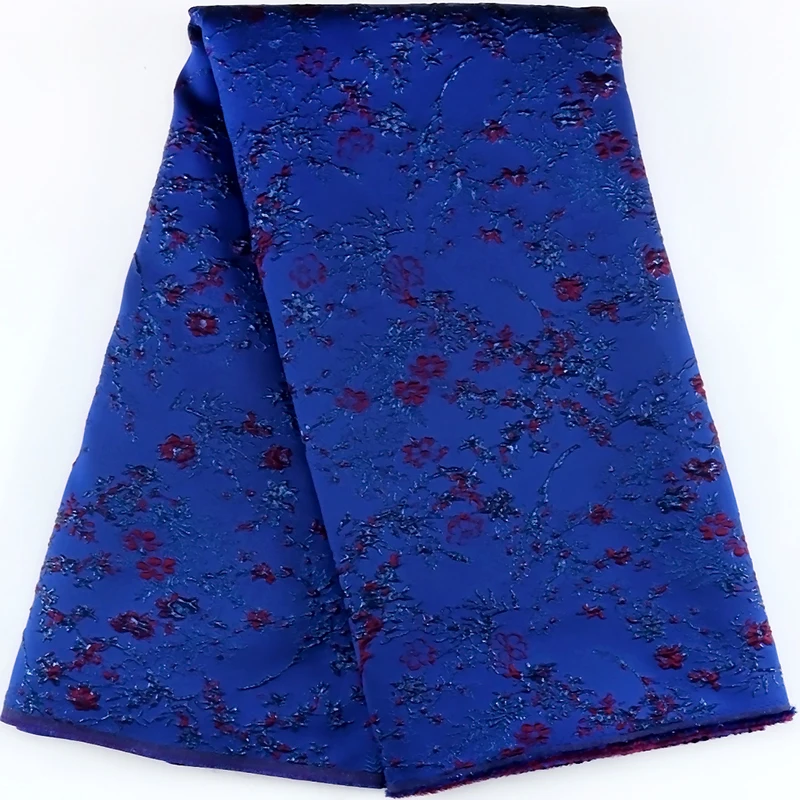 

Африканское парчовое 5 ярдов кружевная ткань высокого качества с французским атласным принтом жаккардовая позолоченная ткань в нигерийском стиле для свадебного платья