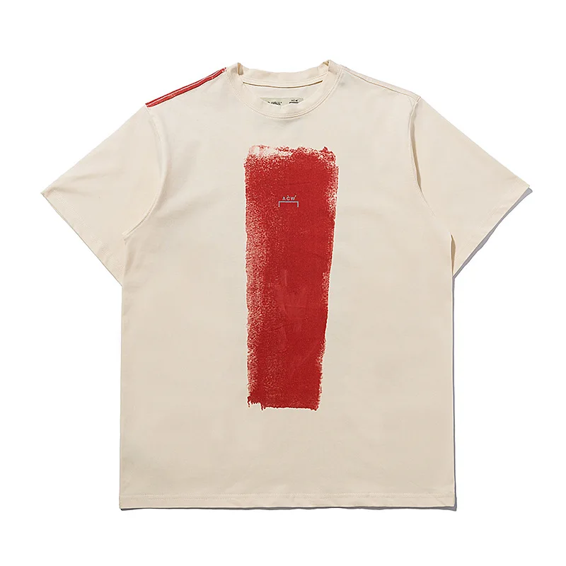 

ACW Short-sleeved T-shirt Harajuku Graffiti A COLD WALL Letter Print T shirt High Street Men Women Hip Hop Casual ACW Tee