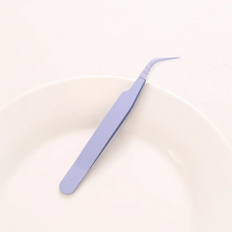 

Пинцет для изготовления наклеек из нержавеющей стали, набор пинцетов, универсальные пинцеты с прямыми и изогнутыми кончиками, небольшое изготовление ювелирных изделий