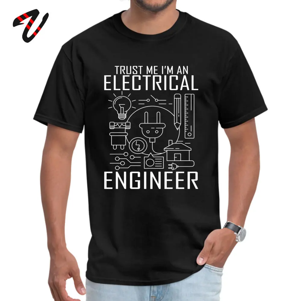 

2019 популярная футболка, 100% хлопковые мужские топы, футболка Trust Me I Am инженер Geek, футболки с цитатами, черно-белая забавная футболка для улицы