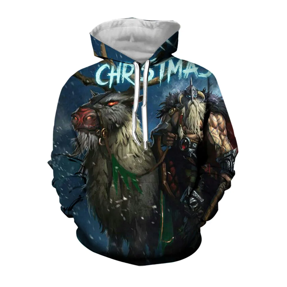 

Jumeast Merry Christmas Hoodies For Men Black Evil Santa Claus Print Oversized Mens Hoodie Streetwear Hooded Sweatshirts Clothes