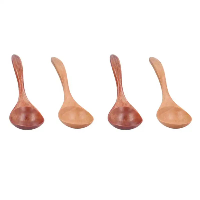 

Безопасная деревянная ложка для супа, простой элегантный износостойкий экологичный столовый прибор для дома, ресторана, приготовления овс...