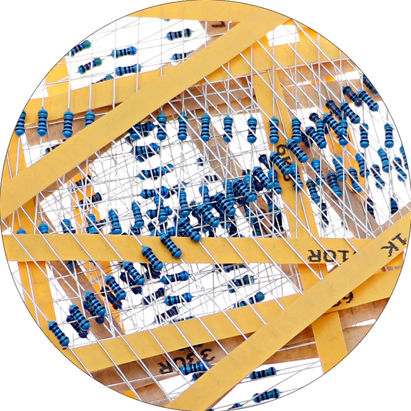 600 шт./кор. 30 видов сопротивление 1/4 Вт 1% комплект металлопленочных резисторов