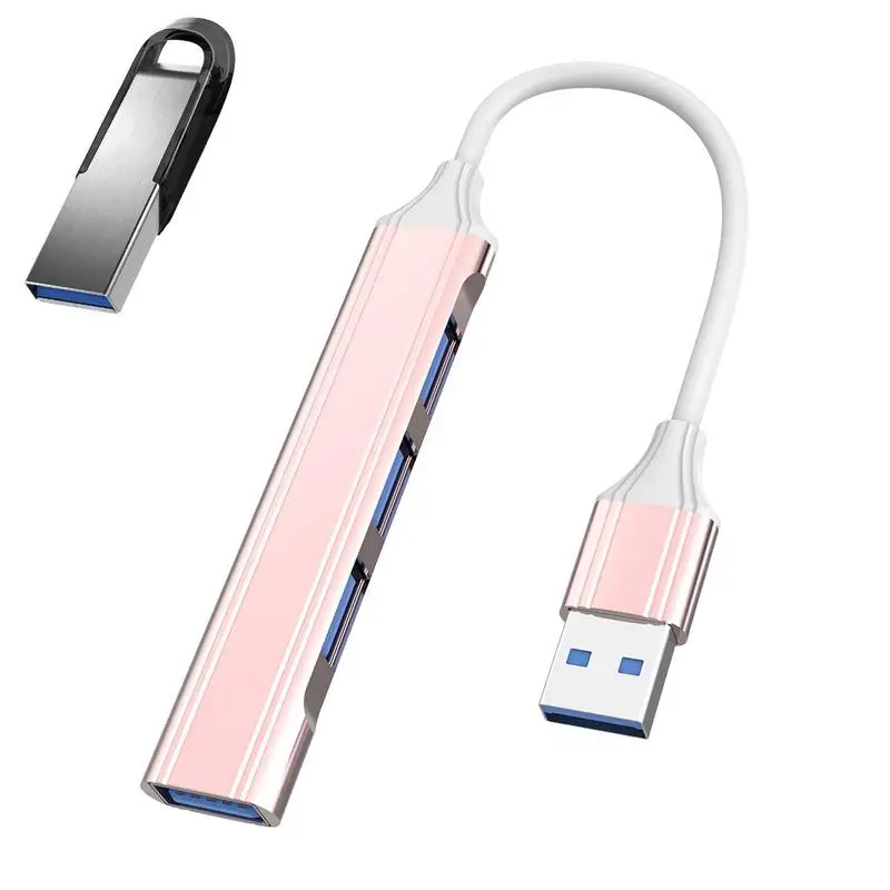 

USB-разветвитель для ноутбука, USB-разветвитель с 4 портами USB для ПК, подключи и работай, расширитель для ПК, клавиатуры с флэш-накопителем и