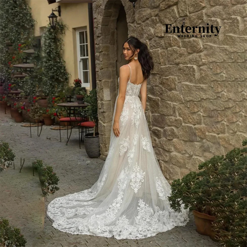 ТРАПЕЦИЕВИДНОЕ свадебное платье с вырезом лодочкой очаровательное кружевное до